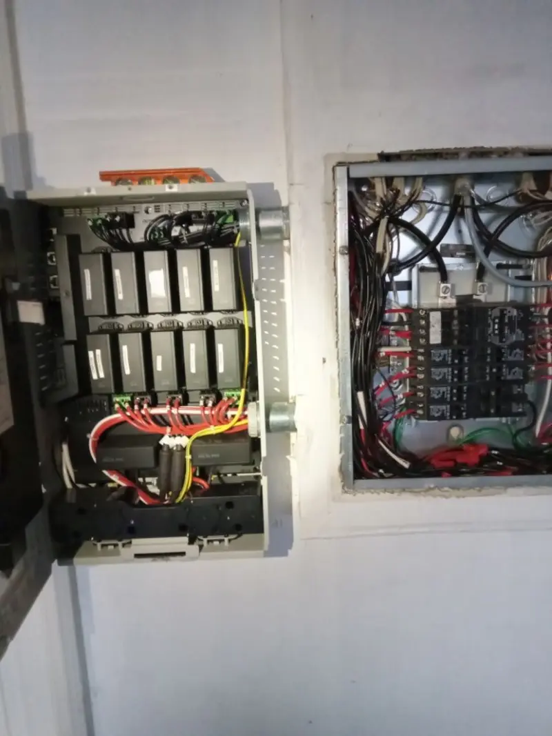 Electrical panel upgrade completed for Indoor Lighting Installation in Ellington